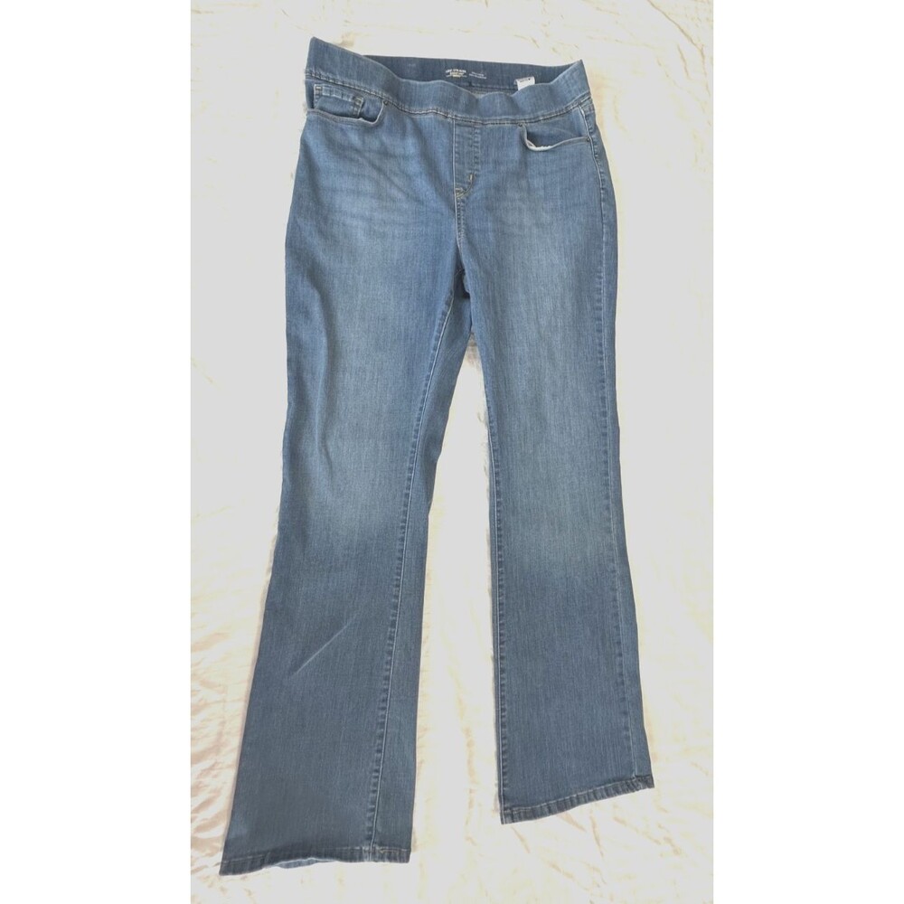 LEVI STRAUSS SIGNATURE TOTALY SHAPING PULL ON BOOTCUT WOMENS JEANS SIZE 8L